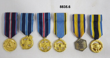 Set of six (6) Miniature Medals.