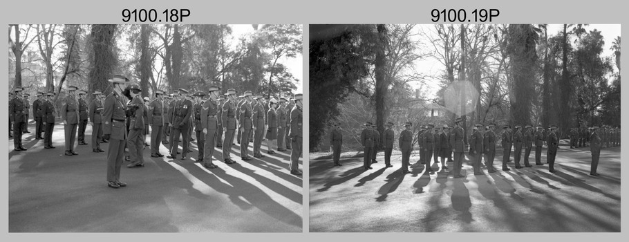 Corps Day Parade, Army Survey Regiment, Fortuna Villa, Bendigo. 28th June 1989.