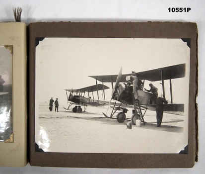 Various photos of British planes and ships.