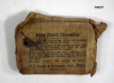 Small First Field Dressing 1942.