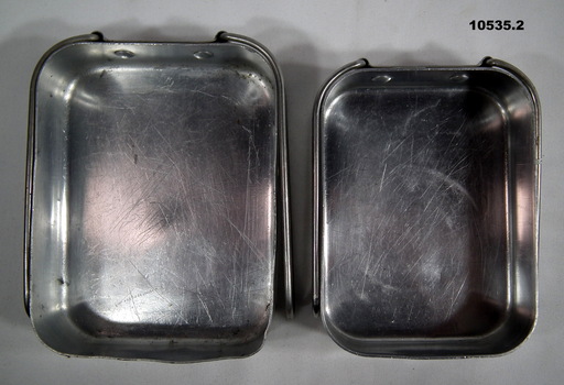 Set of two Aluminium Dixies.