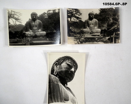 Photographs of Kamakura, Japan featuring a Buddha statue.