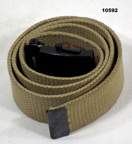 Kahki webbing dress belt for Polyesters