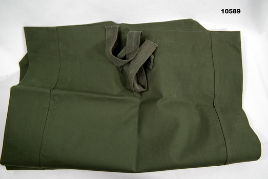 Green water proof bag for water collection.