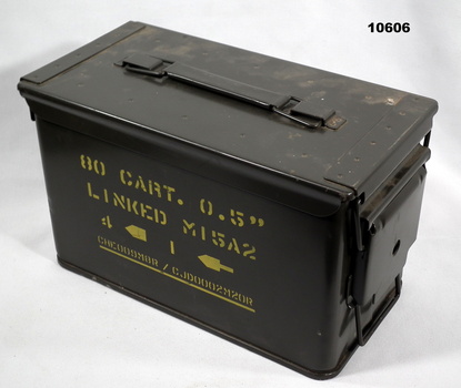 Ammo box for linked 0.5" carts.