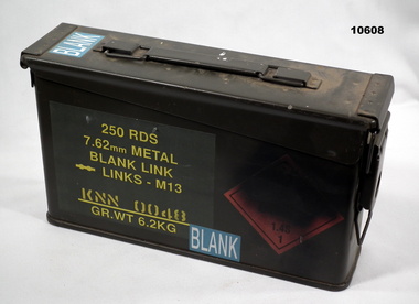 Ammo box for 7.62mm blanks.