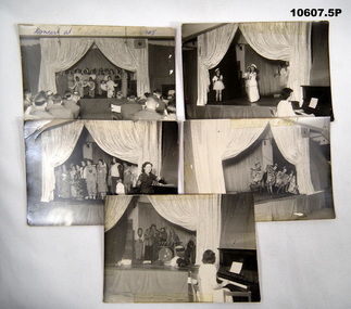 Series of photographs of a Christmas Concert during BCOF, 1948.