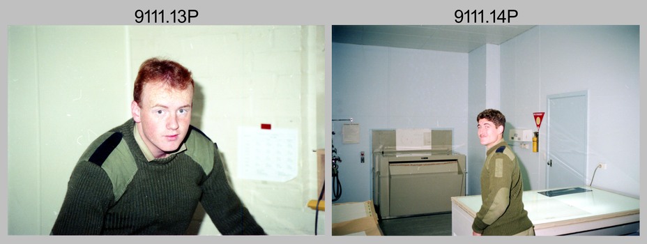Personnel and Equipment in Lithographic Squadron at the Army Survey Regiment, Fortuna Villa, Bendigo. 1990.