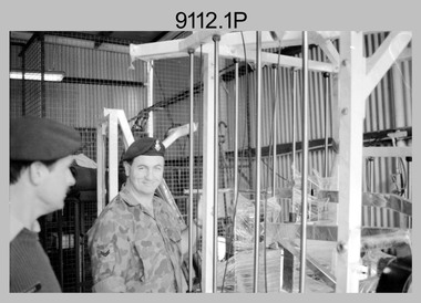 Personnel Delivering New Gym Equipment at the Army Survey Regiment, Fortuna Villa, Bendigo. 1990.