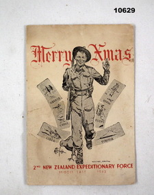 Christmas Card WW2, NZ Expeditionary Forces.