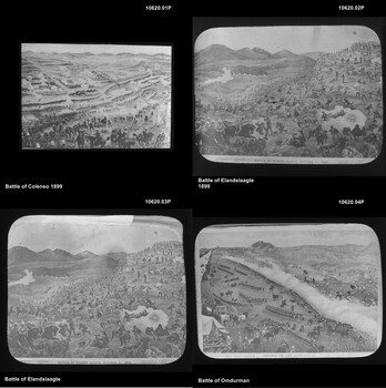 10620.01P Battle of Colenso 1899.jpg
10620.02P Battle of Elandslaagte 1899.jpg
10620.03P Battle of Elandslaagte.jpg
10620.04P Battle of Omdurman.jpg