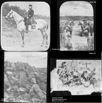 10620.09P Brigadier General Reginald Pole-Carew.jpg
10620.10P British and Boer troops.jpg
10620.11P Canadian troops at Sunnyside.jpg
10620.12P Cartoon of Field Marshall Roberts from Melbourne Punch.jpg