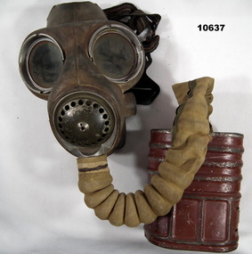 Small box respirator and mask.