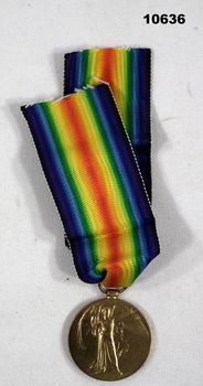 Victory Medal and ribbon WW1.