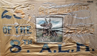 Hand painted Banner for 8th Light Horse AIF.