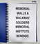 Folder with details re Memorial Walls and Walkway.
