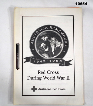 Facsimile book, Red Cross, WWII.