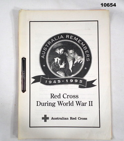 Facsimile book, Red Cross, WWII.