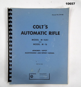 Manual for Colt's Automatic Rifle.