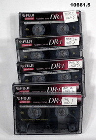 Five cassettes with oral history.