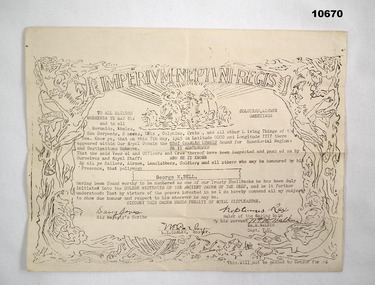 Certificate issed when crossing the equator in 1945.