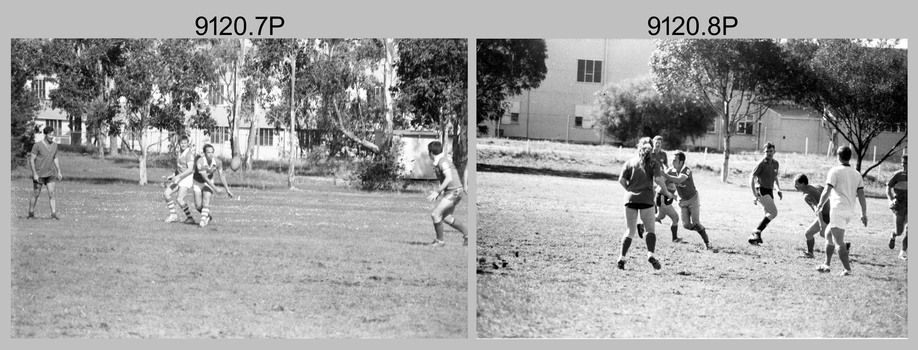 Army Inter-Area Touch Football – Army Survey Regiment team action, Bandiana, c1985.