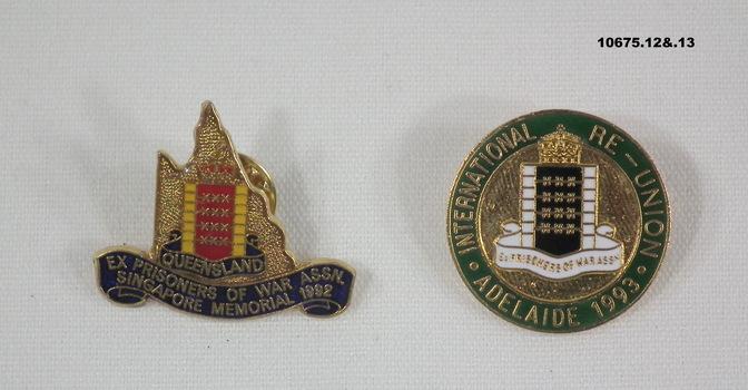 POW Re-union Badges from various Australian Cities.
