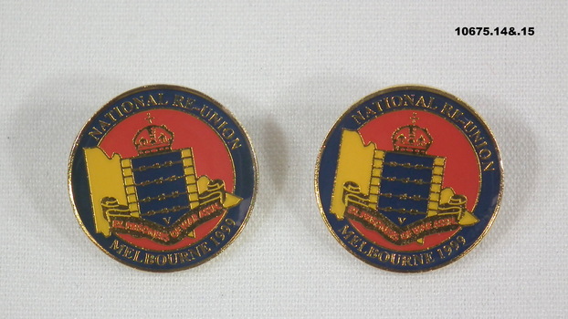 POW Re-union Badges from various Australian Cities.