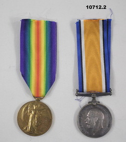 Set of WW1 War medals.