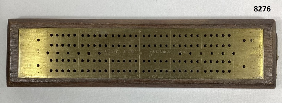 Crib board 6th Bn AIF Social Club
