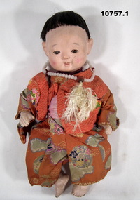 Japanese traditional doll dressed as a boy.