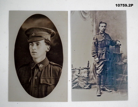 T & M Staley postcard and photo collection WW1