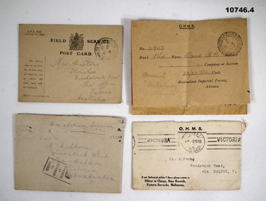 Collection of Correspondence from WW1.