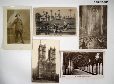 Fives postcards re W Roberts in the Staley collection.