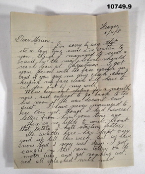 Collection of envelopes with letters, WW1.