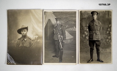 Three photo postcards re Forresterin Staley collection.