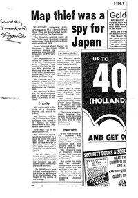 Photocopy of a newspaper article