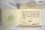 Inside of printed card from WW1.