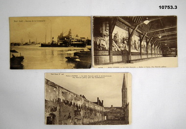 Three postcards sent during WW1.