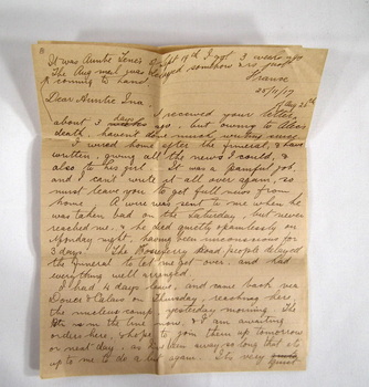 Collection of envelopes with letters, WW1.