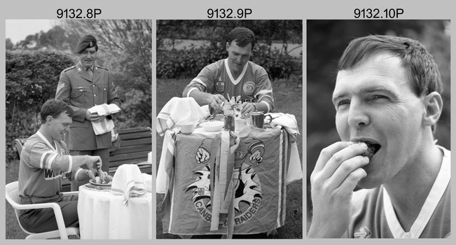 Silver Service Morning Tea by the lake at Fortuna, Bendigo. 1990. 