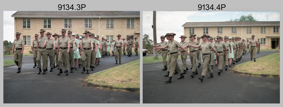 CO's Parade at the Army Survey Regiment, Fortuna Villa, Bendigo. 1990.