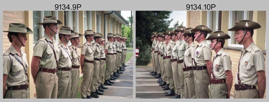 CO's Parade at the Army Survey Regiment, Fortuna Villa, Bendigo. 1990.
