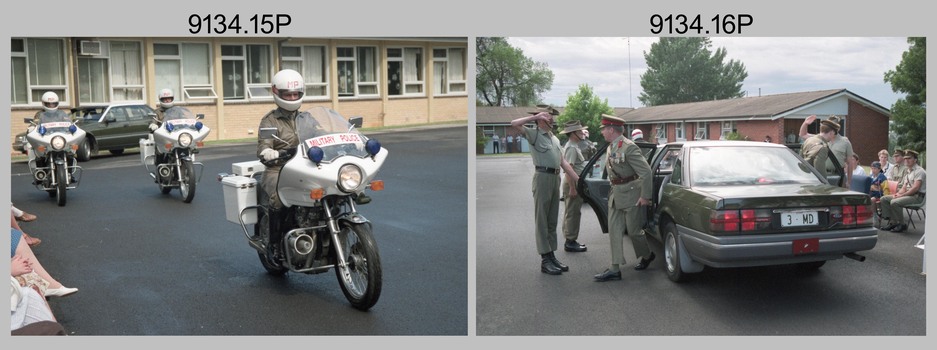 CO's Parade at the Army Survey Regiment, Fortuna Villa, Bendigo. 1990.