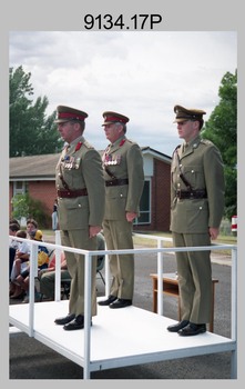 CO's Parade at the Army Survey Regiment, Fortuna Villa, Bendigo. 1990.