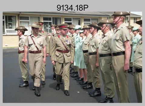 CO's Parade at the Army Survey Regiment, Fortuna Villa, Bendigo. 1990.