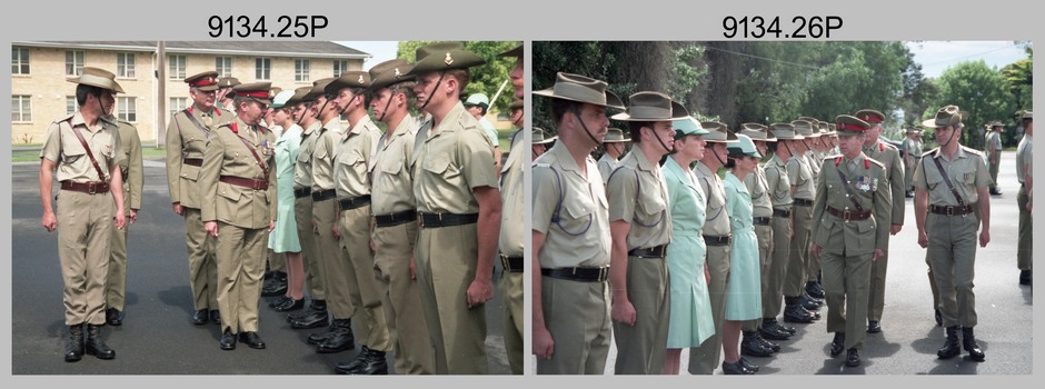 CO's Parade at the Army Survey Regiment, Fortuna Villa, Bendigo. 1990.
