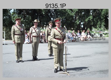 CO's Parade at the Army Survey Regiment, Fortuna Villa, Bendigo. 1990.