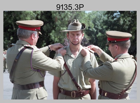 CO's Parade at the Army Survey Regiment, Fortuna Villa, Bendigo. 1990.