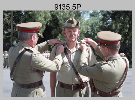 CO's Parade at the Army Survey Regiment, Fortuna Villa, Bendigo. 1990.